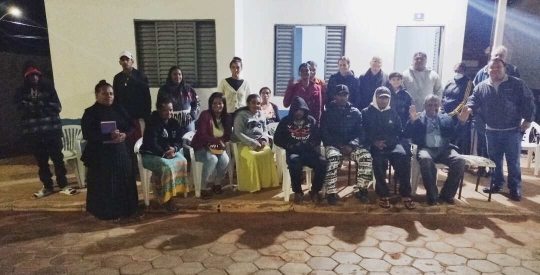 Culto no novo ponto de pregação em Mortugaba Bahia