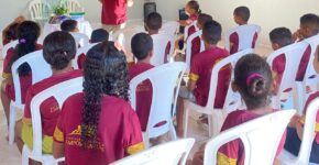 Relatório Missionário da Base Vaca Brava no Piauí com culto infantil, reforço escolar e visitas às famílias.