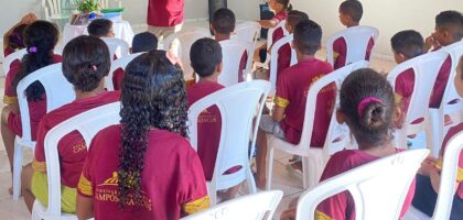 Relatório Missionário da Base Vaca Brava no Piauí com culto infantil, reforço escolar e visitas às famílias.