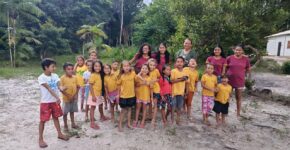 Relatório Missionário no Rio Jacundaí com Clube da Bíblia, jovens e crianças alcançados pela obra missionária.