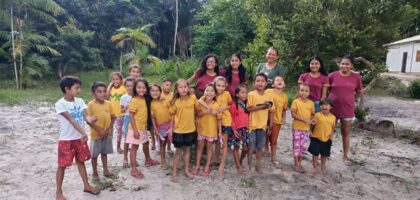 Relatório Missionário no Rio Jacundaí com Clube da Bíblia, jovens e crianças alcançados pela obra missionária.