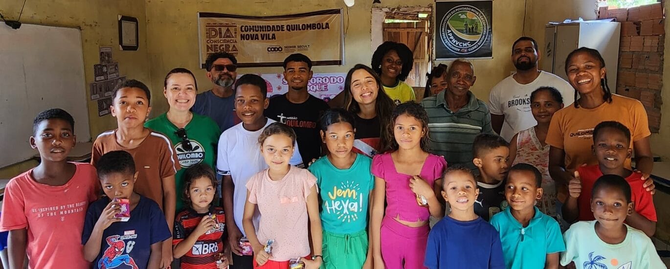 Missão quilombola em Codó Maranhão com discipulado, alfabetização, horta comunitária e ações sociais nas comunidades.