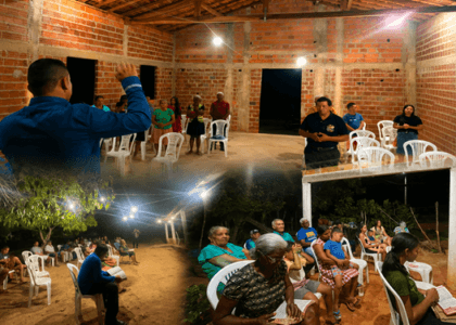 Relatório Missionário do Campo Lago do Junco com estudo bíblico, gincana com jovens, Páscoa com crianças e atividades na aldeia.