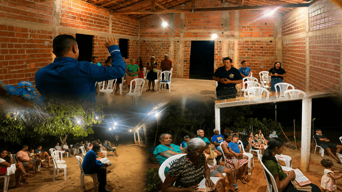 Relatório Missionário do Campo Lago do Junco com estudo bíblico, gincana com jovens, Páscoa com crianças e atividades na aldeia.