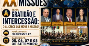 XX Congresso Geral de Missões da Assembleia de Deus São José dos Pinhais realizado de 05 a 08 de setembro de 2026