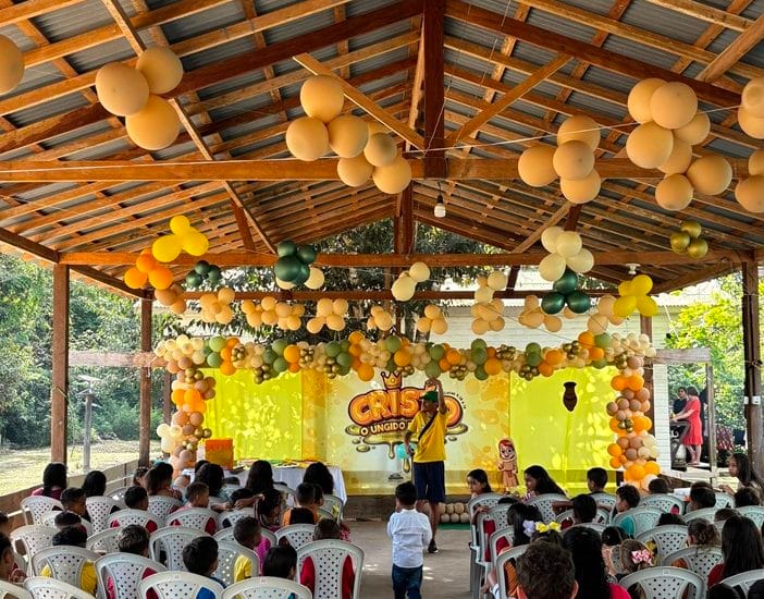 Obra missionária no Rio Gurijuba durante julho de 2026 com os missionários Edivano e Viviane