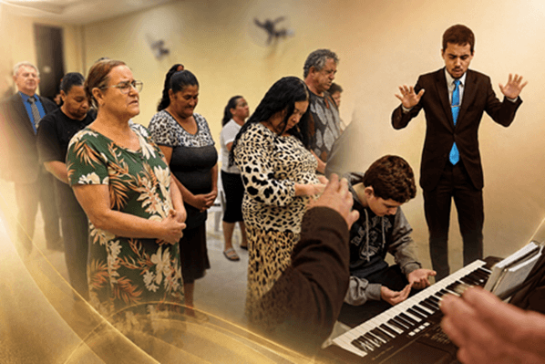 Trabalho missionário em Marilândia do Sul no Paraná com cultos e comunhão da igreja